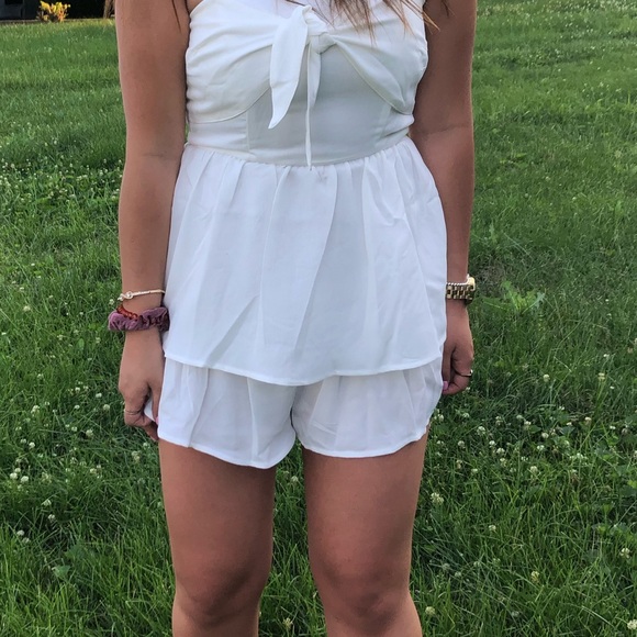 princess polly white strapless romper - Picture 2 of 3